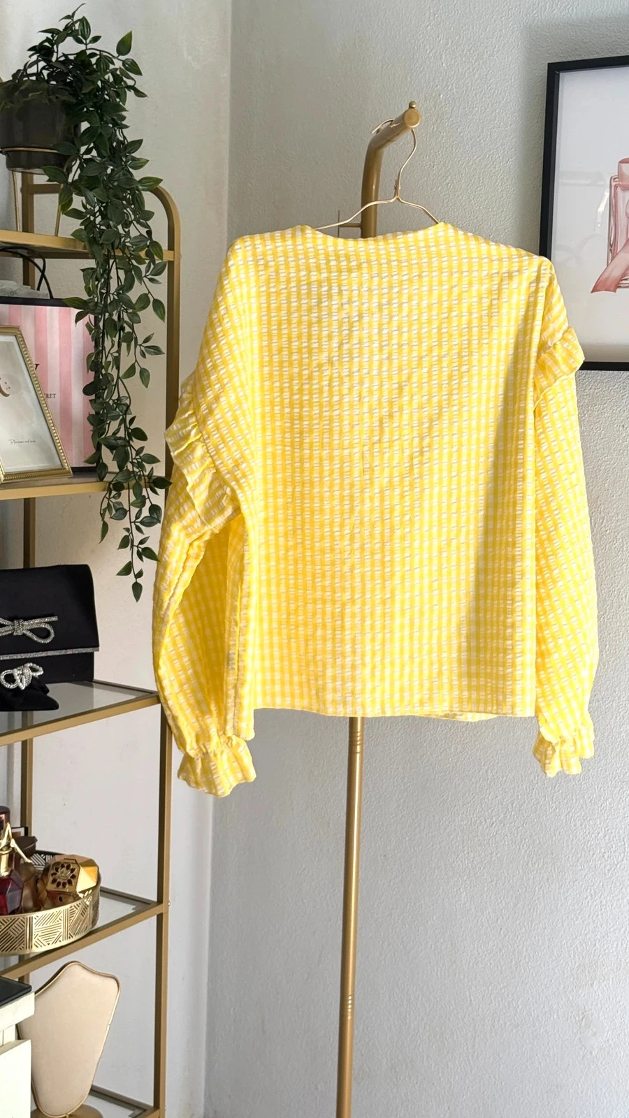Mooie Korte Jas Trui Geruit Geel met Lint • XL-3XL • TNC39 – photo 6